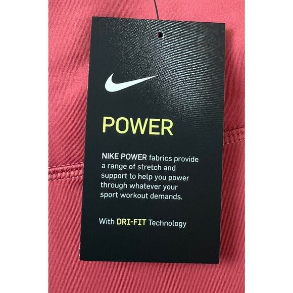 Nike Run Tights 7/8 LENGTH Women’s Sz 2X MID RISE DRI-FIT Pink NWT - Picture 6 of 8